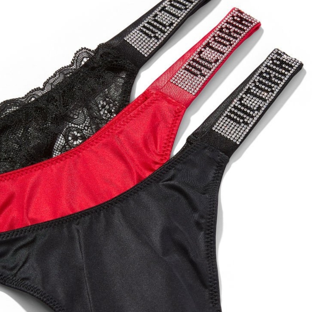 DEAL DAY ITEM! VS very sexy shine strap thong panty box gift set. - Picture 4 of 11